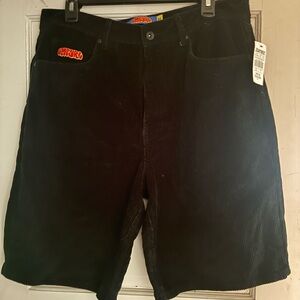 Zumiez Black Corduroy Men's Shorts